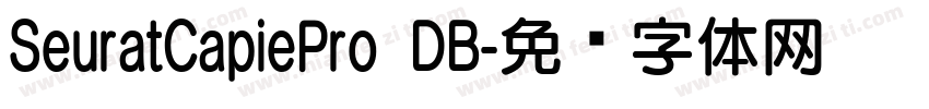 SeuratCapiePro DB字体转换